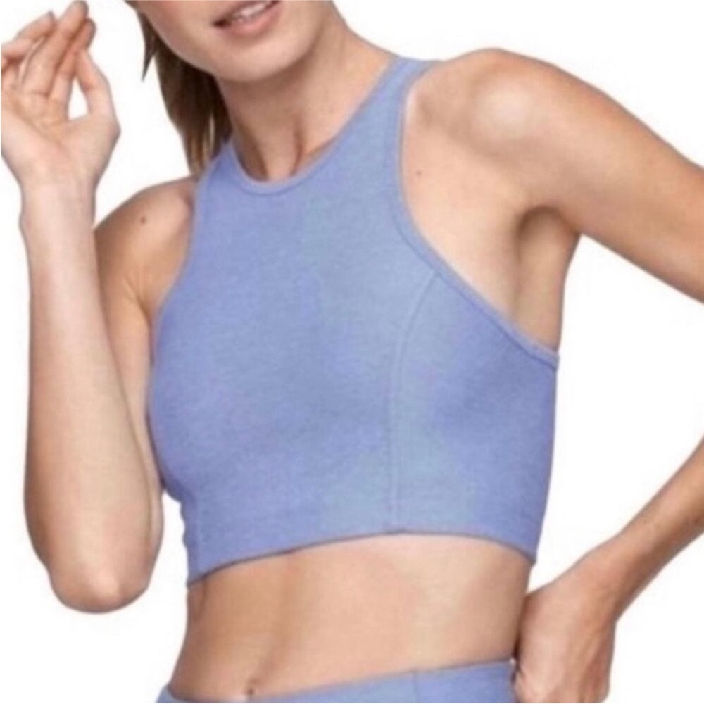 Outdoor Voices Athena top Heathered purple Crop Top